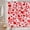 Rouge - Rose, variante sur Rideau de Douche Saint-Valentin Rouge Cœur Doux Rayures Noires Blanches Couple Amoureux Couple Mode Moderne Festival Tissu Décoration de Salle de Bain avec Crochets