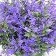 thumbnail image 3 of Flores artificiales 10 piezas ramo de flores al aire libre decoración de flores falsas resistente a los rayos UV arbustos verdes plantas interior exterior colgante macetero hogar jardín, 3 of 5