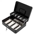 thumbnail image 2 of Caja de Efectivo Caja Efectivo Metal con Bandeja y Cerradura con Llave,Caja Efectivo con Bloqueo Escalonado,Caja Fuerte con Cerradura Duradera con 4 Billetes,5 Ranuras para Monedas, 2 of 6