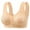 05 Beige, variant on Weiqiqre Women's Underwear Front Closure No Underwire Comfort Senior Wireless Snap Closing Bra