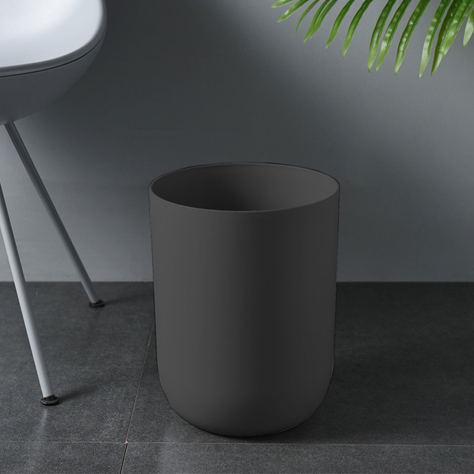 Qholemyo Round Thickened Large Capacity Trash Can Bathroom Living Room Indoor Kitchen Waste Bin Bathroom Trash Can Small Trash Can