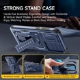 thumbnail image 6 of for Samsung Galaxy A36 5G/A56 5G Case with 2 Pack Screen Protector, Upgrade Slide Camera Cover & Kickstand, Lanyard Strap, Military Grade Shockproof Heavy Duty Robust Bumper Phone Case, Blue, 6 of 9