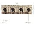thumbnail image 3 of VHC Brands Rustic & Lodge Kitchen Window Curtains-Wyatt Bear Bedding Accessory, 16x90, Khaki Tan, 3 of 7