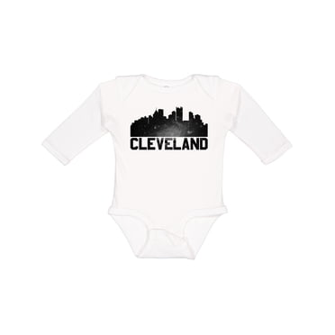 Inktastic Cleveland Skyline Boys or Girls Long Sleeve Baby Bodysuit