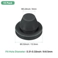 thumbnail image 3 of Uxcell 15 Paquetes Tapones de Silicona, Tapones de Agujeros de Bloqueo a Presión para Agujeros de 8-8.5mm, Tapones de Goma para Agujeros Redondos, Tapones de Sellado Impermeables [Negro], 3 of 7