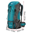 thumbnail image 3 of weikani Water-resistant Hiking Backpack 70L with Rain Cover for Climbing Camping Travel Daypack, 3 of 8