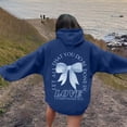 thumbnail image 7 of Women Sweatshirts Women's Hoodie Sweatshirt with Pocket for Everyday Comfort and Casual Style Dark Blue XL, 7 of 7