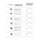 thumbnail image 4 of Extensiones de pestañas de papel, pestañas profesionales, kits de suministro de pestañas, ejercicios de entrenamiento de pestañas blanco, 4 of 9