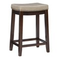 thumbnail image 1 of Hawthorne Collections 26" Transitional Wood/Faux Leather Counter Stool in Beige, 1 of 10