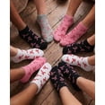 thumbnail image 2 of 12-Pairs Women's Ankle Athletic Low Cut Socks Colorful Solid Lightweight Casual Socks Pink Ribbon, 2 of 4