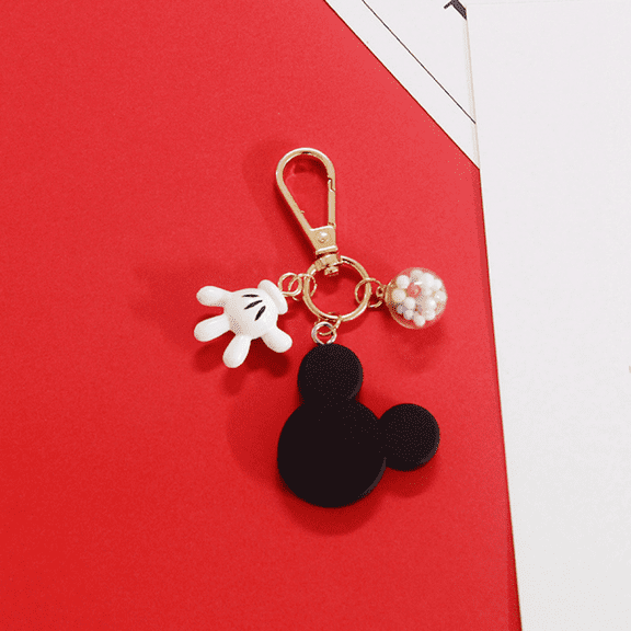 YOSENING Cute Cartoon Mickey_Mouse Silicone Keychain - Key Ring for Car Keys, Backpacks & Luggage, Creative Gift QQH624-1639