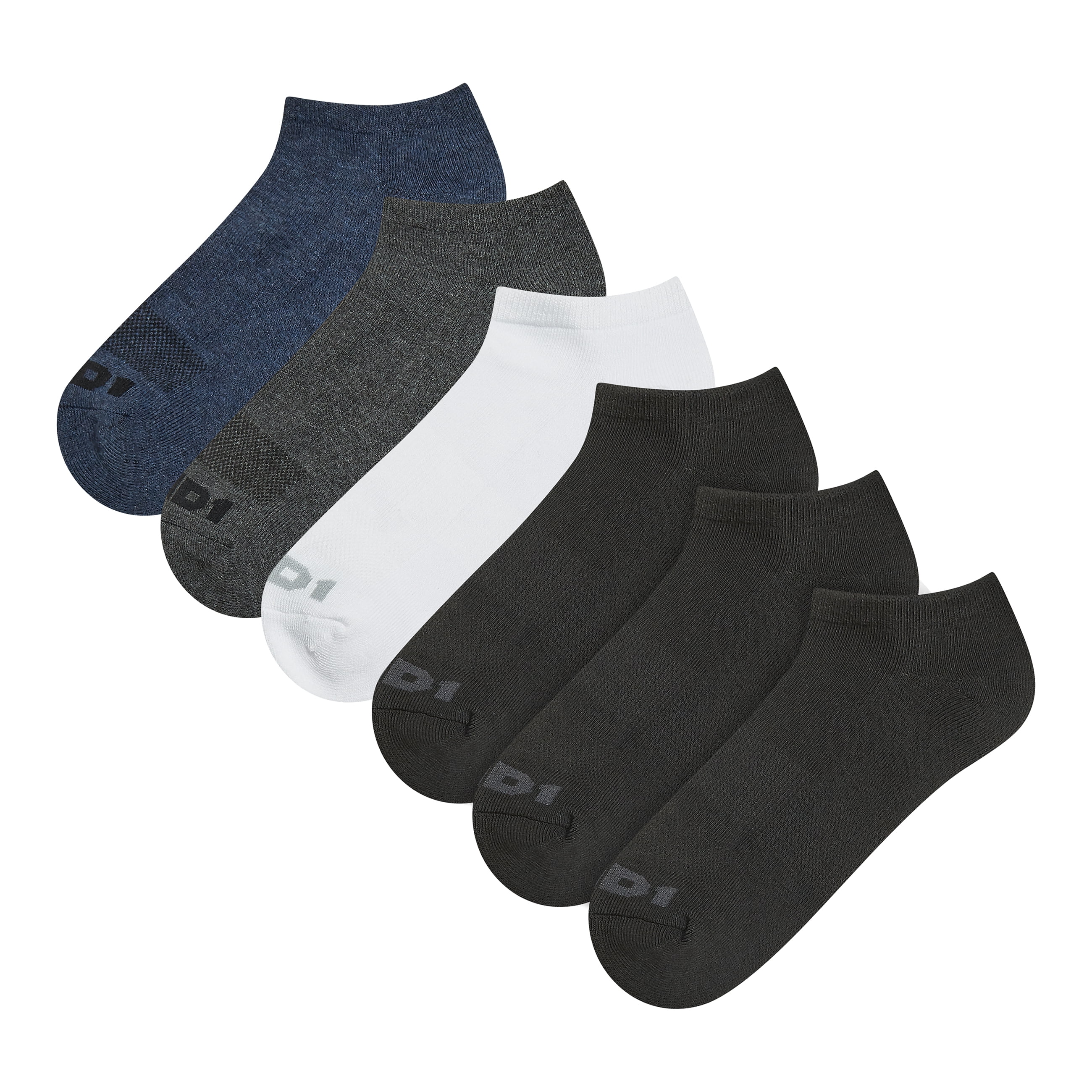 AND1 Men's Socks, Performance Cushion Low Cut Socks, 6-Pack