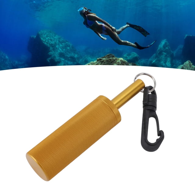 Underwater Shaker, Scuba Rattle Stick Signal Bell Diving Stick Underwater Shaker with Steel Balls for Scuba Diving
