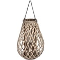 thumbnail image 1 of Hill Interiors Wicker Bulbous Lantern, 1 of 1
