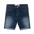 thumbnail image 3 of CULTURA Men's Denim Shorts Fashion Roll Up Slim Fit Modern Stretch Jean Shorts for Men, 3 of 7