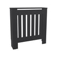 thumbnail image 3 of JERFIT Black Radiator Cover Cabinet with Ventilated Slats, MDF Wood Heater Enclosure Shelf for Living Room, Bedroom, Home Decor, 3 of 7