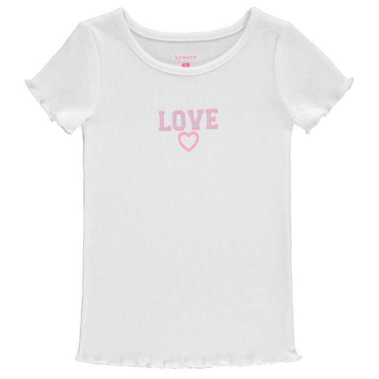 BTween 4-Pack Rib Knit Girls Tops - Short Sleeve Lettuce BTween 4-Pack Rib Knit Girls Tops - Short Sleeve Lettuce