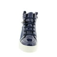 thumbnail image 3 of Moca Sneaker-16 Women's Casual Faux Leather High Top Sneaker, Blue 9 F US, 3 of 4