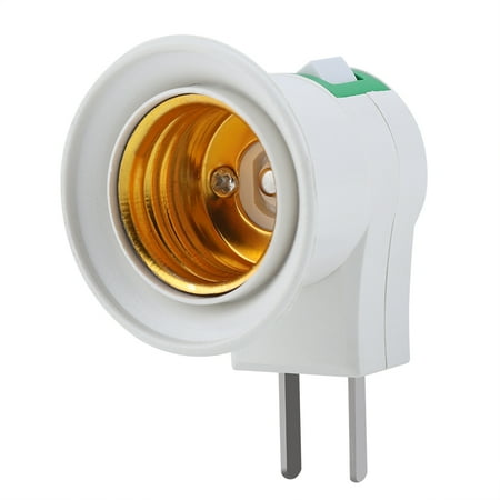 

Noref Wall Plug E27 Bulb Lamp Socket Mount Holder Adapter with Switch Control Lamp Socket Light Bulb Holder