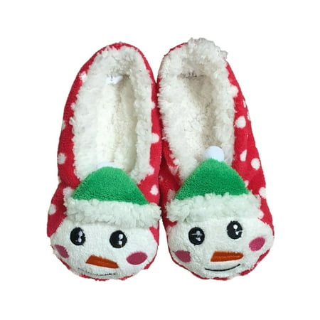 

Youmylove Adult Slipper Home Floor Christmas Slip Santa Men Women Slippers Girl Shoes Winter Plush Sandals Christmas Thickened Plush Cute Cartoon Shoes Leisure Ladies Cozy Daily Walking