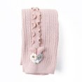 thumbnail image 1 of Children Spring And Autumn Leggings Cute Korean Version Leggings Elastic Solid Color Rabbit Nine-Point Pants For 3-12 Years Old QP M, 1 of 6