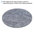 thumbnail image 3 of Unique Bargains 7.1' Diameter Adhesive Non-Slip Backed Felt, 3 Pcs 5mm Thickness, Gray, 3 of 6