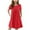Red—Prime Deals 2025, variant on Mevxay Girls Ruffle Dresses with Pockets Summer Short Sleeve Midi Dress Size 6-12 Years Red