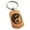 Rose, variant on Stainless Steel Peacock Feather Yin Yang Engraved Dog Tag Keychain Keyring
