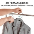 thumbnail image 4 of Homes Supplies Plastic Hangers, Non-Slip Clothing Hangers, 70 Pack, Gray, Strong & Heavy Duty Plastic Coat Hanger, Strap Hooks, 360° Hook, 4 of 10