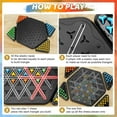 thumbnail image 3 of KEINXS Chain Triangle Chess Game  Triggle Elastic Band Game  Family Games for Kids and Adults  Family Fun Night Chess Set  Chain Board Chess Desktop Puzzle Interactive Brain Teaser  2 to, 3 of 7