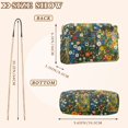 thumbnail image 4 of FORMRS Women Crossbody Purse with Chain Strap Vegan Leather Shoulder Handbag, Green Floral Garden, 4 of 7