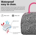 thumbnail image 3 of Insulated Lunch Bag for Women, Floral Print Oxford Fabric Lunch Box, Leakproof Thermal Cooler Tote for Work, School & Picnic, Leopard Animal Print, 3 of 5