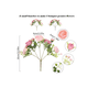 thumbnail image 3 of Ramos De Rosas Artificiales 4 Ramos Con 9 Flores Cada Uno Xtellar rosa, 3 of 4