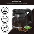 thumbnail image 3 of CE251 12-Cup Glass Carafe Pot Replacement Compatible with Ninja Coffee Brewer Maker, Fit Models CE251 CE201 CE201C CE200 CE200C Model# XGLSLID200, 1 Pack, 3 of 5