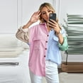 thumbnail image 5 of HAOYUNL Blouses for Women Casual Button-Down Shirts Long Sleeve Summer Spring Long Shirts with Pocket Summer Fall Womens S-XXL, 5 of 9