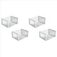 thumbnail image 1 of 4X Caja de Almacenamiento de Zapatos, Cajas de Almacenamiento de Zapatos Transparentes, Contenedores Organizadores Apilables de Plástico Duro, Contenedores Blancos, 1 of 5