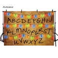 thumbnail image 5 of Fondo Avezano Stranger Things con luces navideñas, alfabeto, serie Stranger, fiesta de cumpleaños, fondo infantil para decoración de fotografías, 5 of 5