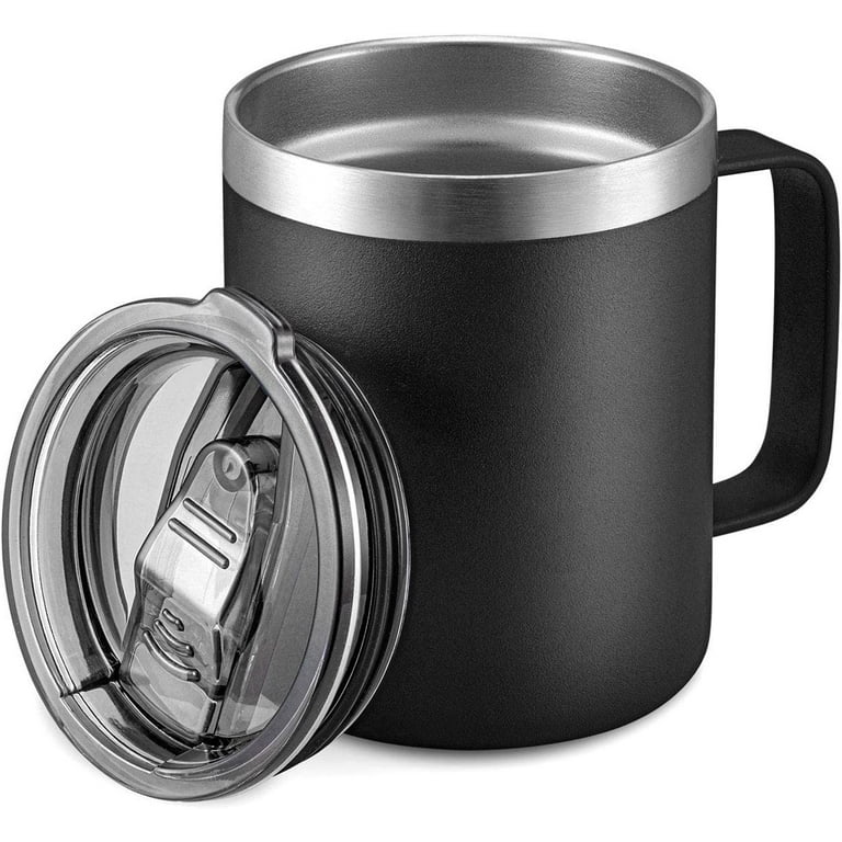 Thermal-16 oz-Travel-Coffee-Mug-Cup-Flip-Lid-with-Rubber-Hand