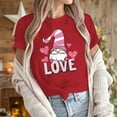 thumbnail image 5 of FRSASU Valentines Shirts for Women: Cute Love Heart Shirt Valentine T Shirt Red Short Sleeve Casual Hearts Tops Red, 5 of 7