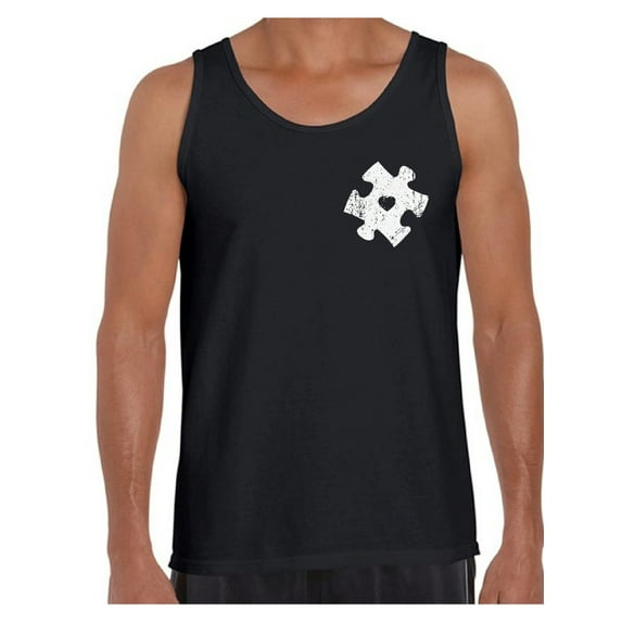 Awkward Styles Autism Awareness Puzzle Tank Top for Men Autism Tank Tops Autism Gifts for Him Autistic Spectrum Awareness Men's Tank Top Support Autism Tanks Puzzle Autism Awareness Tops for Men