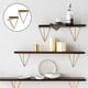 thumbnail image 3 of Soportes de estantería de Metal dorado Macarena decorativos de pared flotante, 3 of 7