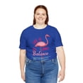thumbnail image 5 of Amputee Humor TShirt “Flamingo Lifes About Balance V1 ” Crew Neck, 5 of 7