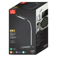 thumbnail image 7 of Globe Electric Black and Chrome Integrated LED Desk Lamp, 12792, 7 of 7
