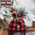 thumbnail image 3 of Christmas Tree Pendants Decoration Hanging 2025 Small Bells Bows Star Lucky Bags Elk Santa Claus Snowflake for Children New Year, 3 of 5