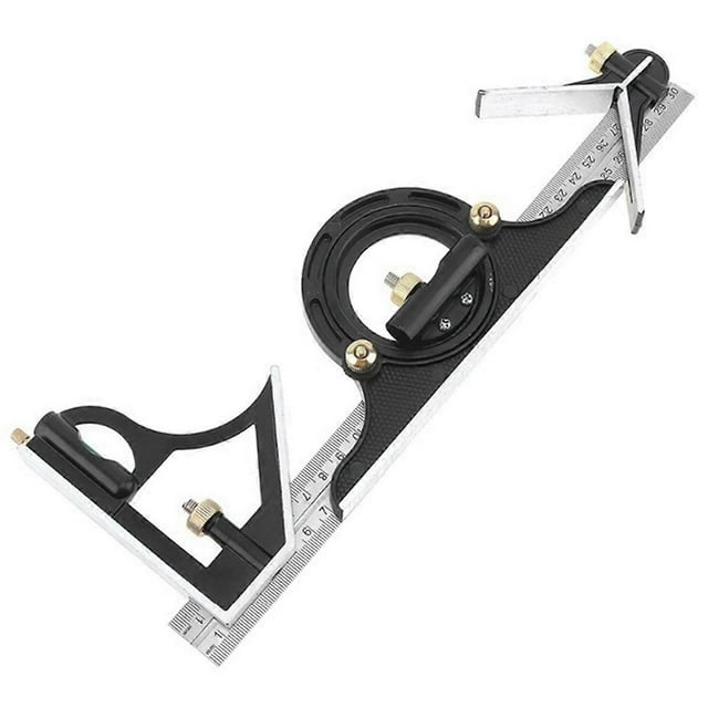 3 in 1 300mm Adjustable Measuring Ruler Angle Finder Protractor Tools