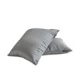 thumbnail image 3 of The HomeCentric Decorative Lumbar Pillow Cover Silver Grey Pack Of 2, 12"x26" (30x65 cm) Art Silk Plain & Solid Oblong Pillow Cover, Solid Modern Style - Silver Gray Luxury, 3 of 5