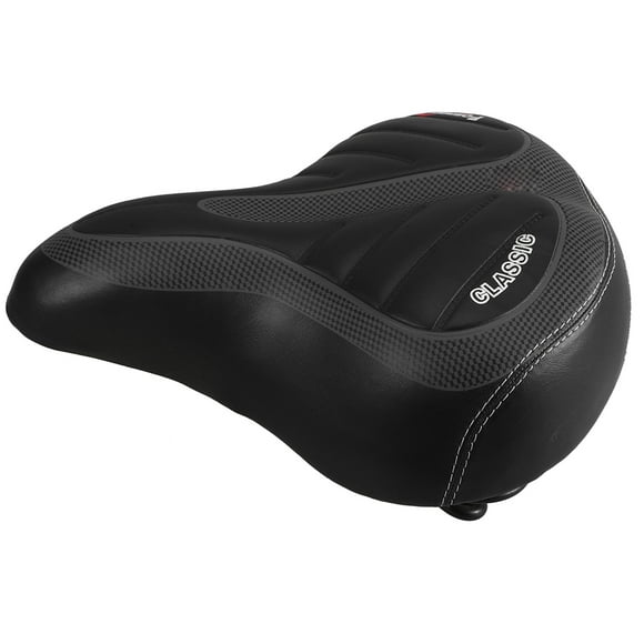 DEEPCRAFF Electric Bike Seat with Thick Springs for Comfortable Stable Ride Black Durable Saddle