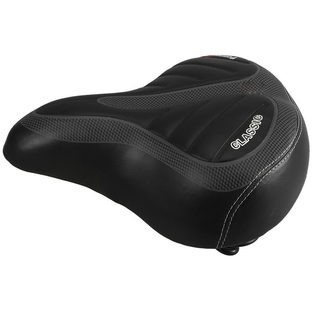 DEEPCRAFF Electric Bike Seat with Thick Springs for Comfortable Stable Ride Black Durable Saddle