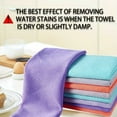 thumbnail image 5 of 5pcs Professional Water Stain Removal Microfiber, No-Residue Glass Towels for Kitchen, Bathroom, Car Mirrors - Quick & Easy Watermark Removal, Design, Bathroom Cleaning Cloths | Contemporary Style, 5 of 7