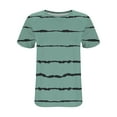 thumbnail image 5 of Summer Fashion Womens Tops 2025 Plus Size Casual Short Sleeve Round Neck Print Ladies Blouse, 5 of 8